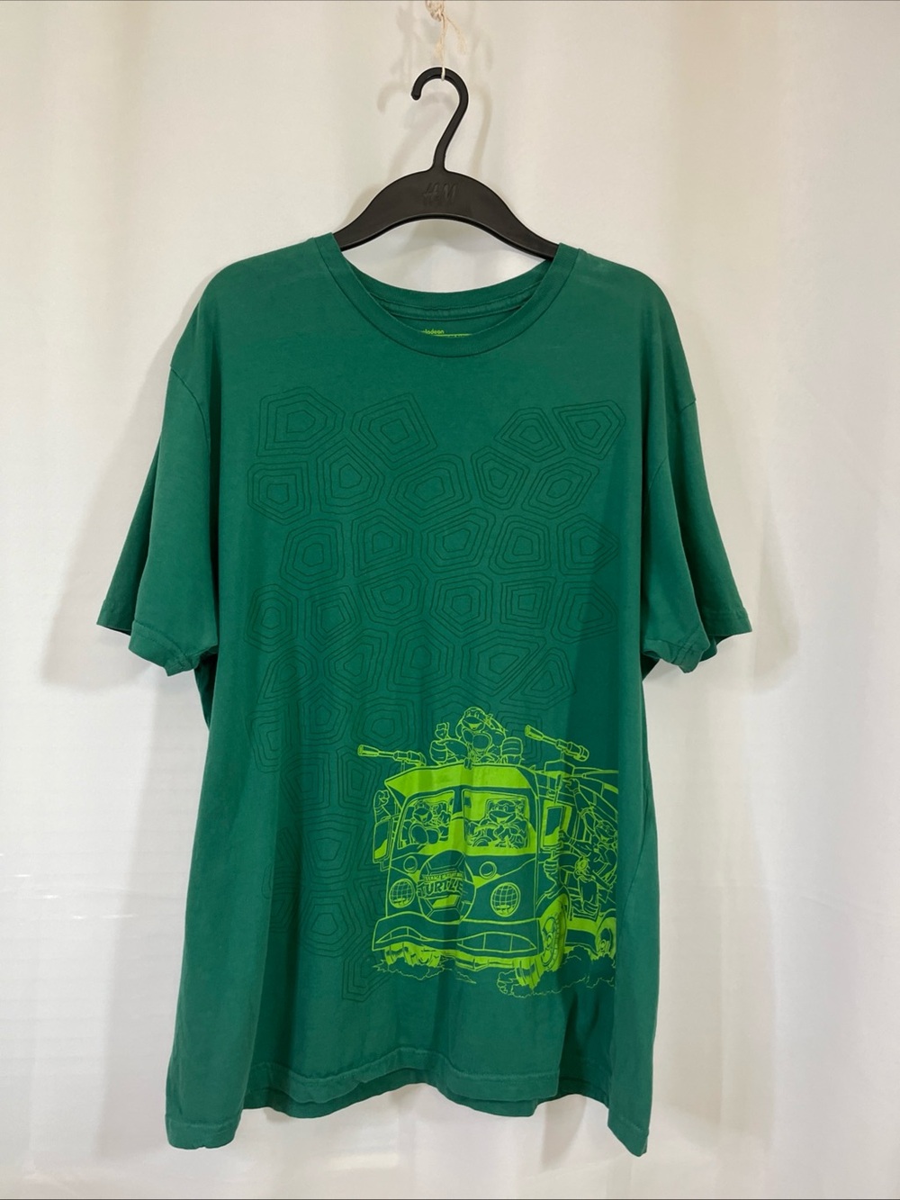TMNT Teenage Mutant Ninja Turtles Party Wagon Green Mens T-Shirt XL